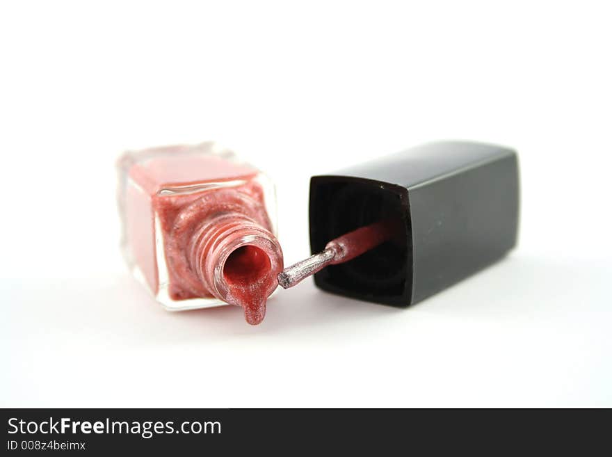 Nail Polish against a white background