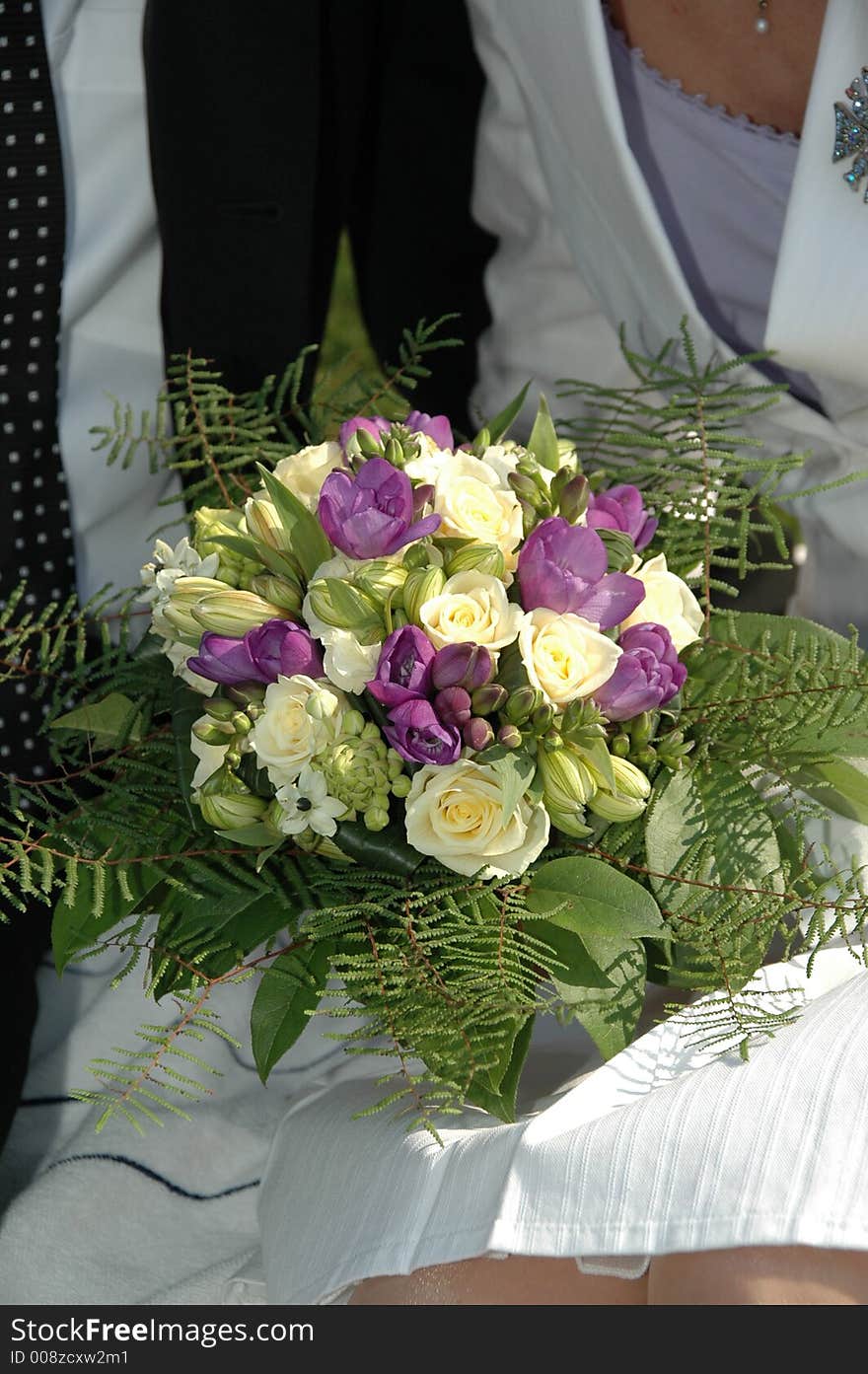 Couple And Bouquet