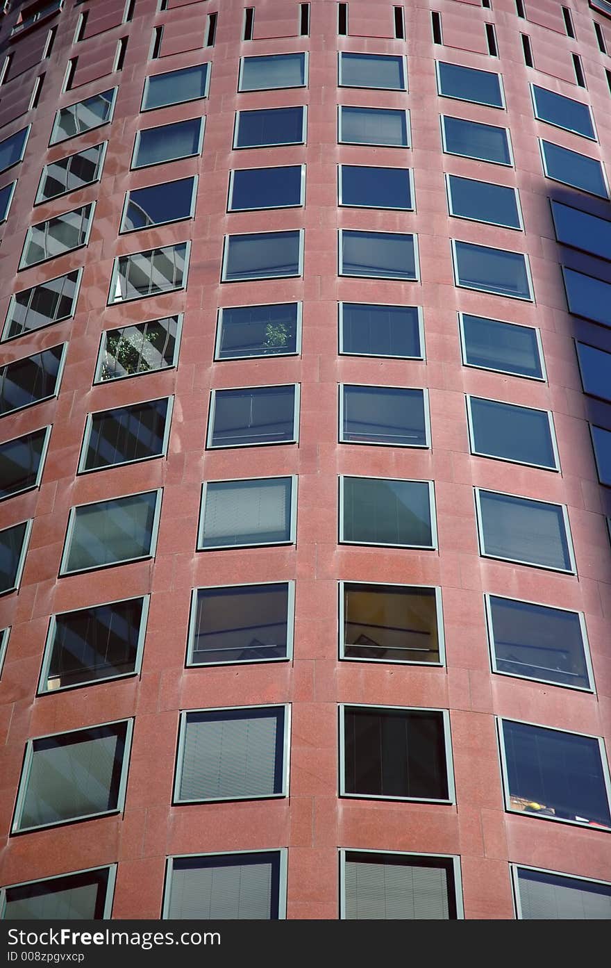 Closeup of the windows on a skyscaper. Closeup of the windows on a skyscaper