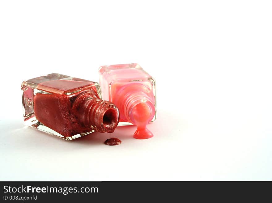 Nail Polish against a white background