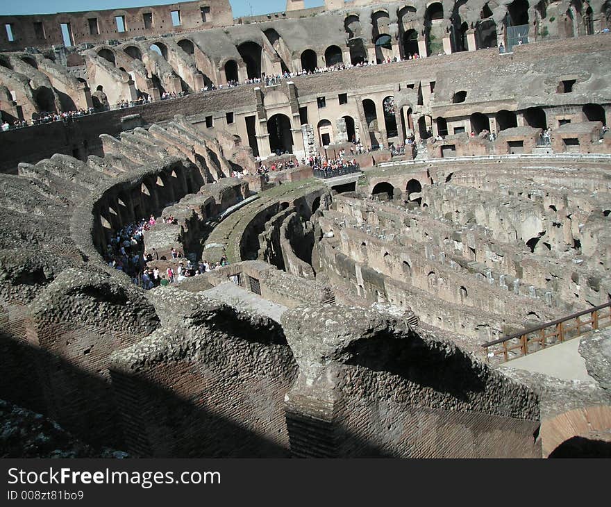 Inside the Colosseum