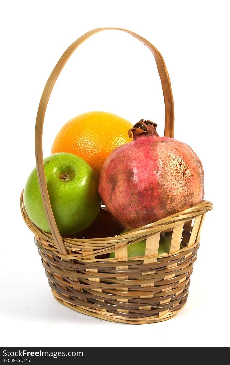 Basket With Fruit.