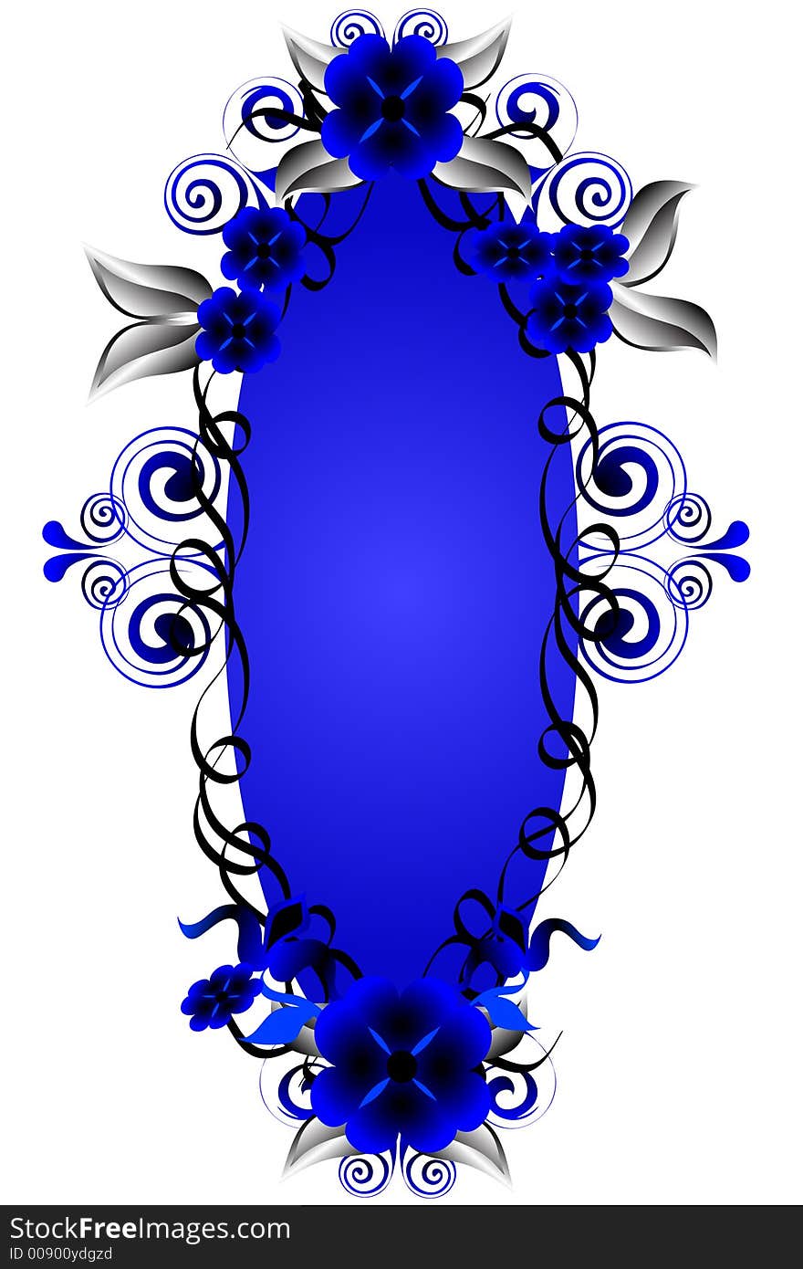 Blue oblong shaped background graphic. Blue oblong shaped background graphic.