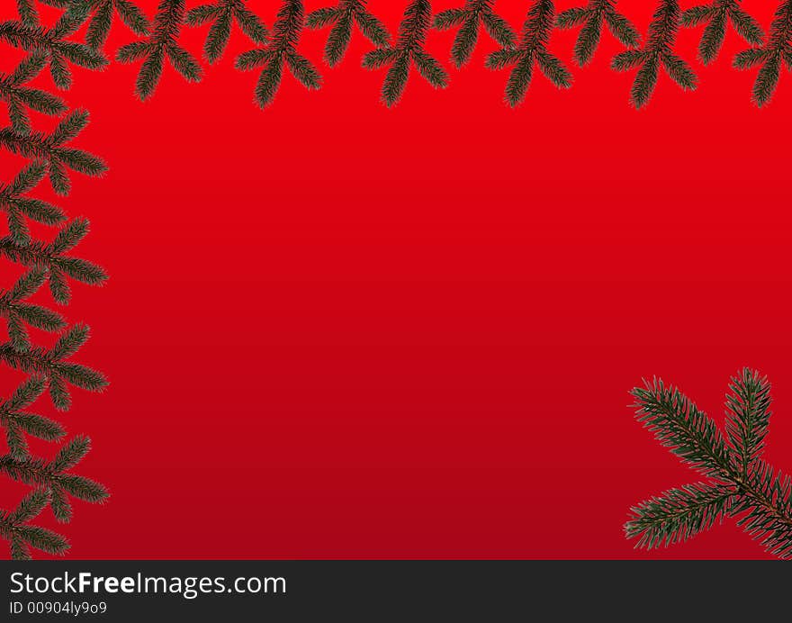 BRANCHES; CHRISTMAS BACKGROUND PICTURE;RED