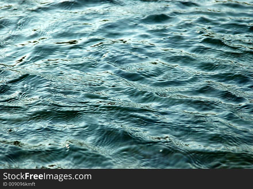 Photo of blue water waves. Photo of blue water waves