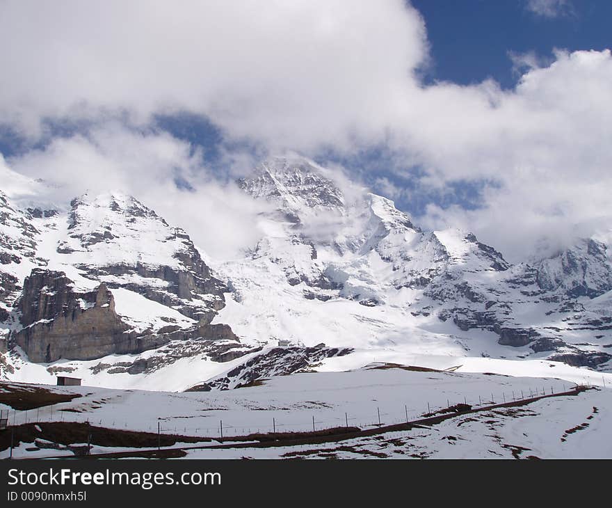 View from Kleine Scheidegg Grindelwald Switzerland. View from Kleine Scheidegg Grindelwald Switzerland