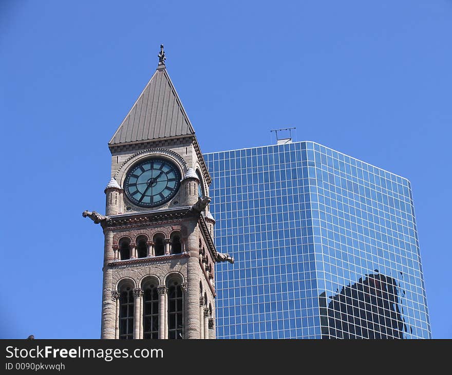 Toronto old city hall clock tower