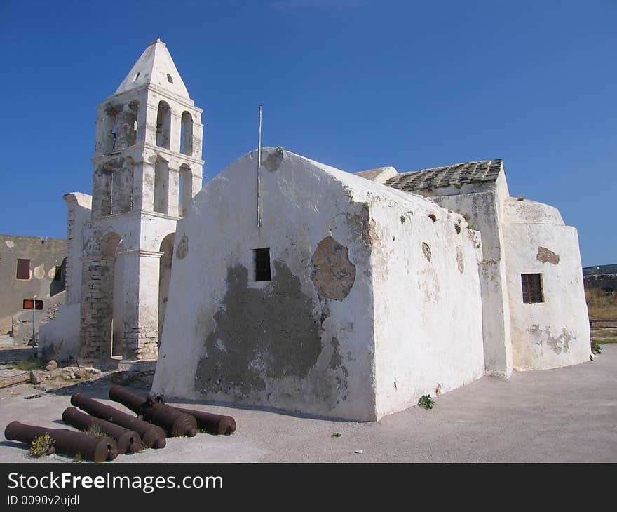 Old church overlooking Kythira, Greece. Old church overlooking Kythira, Greece.