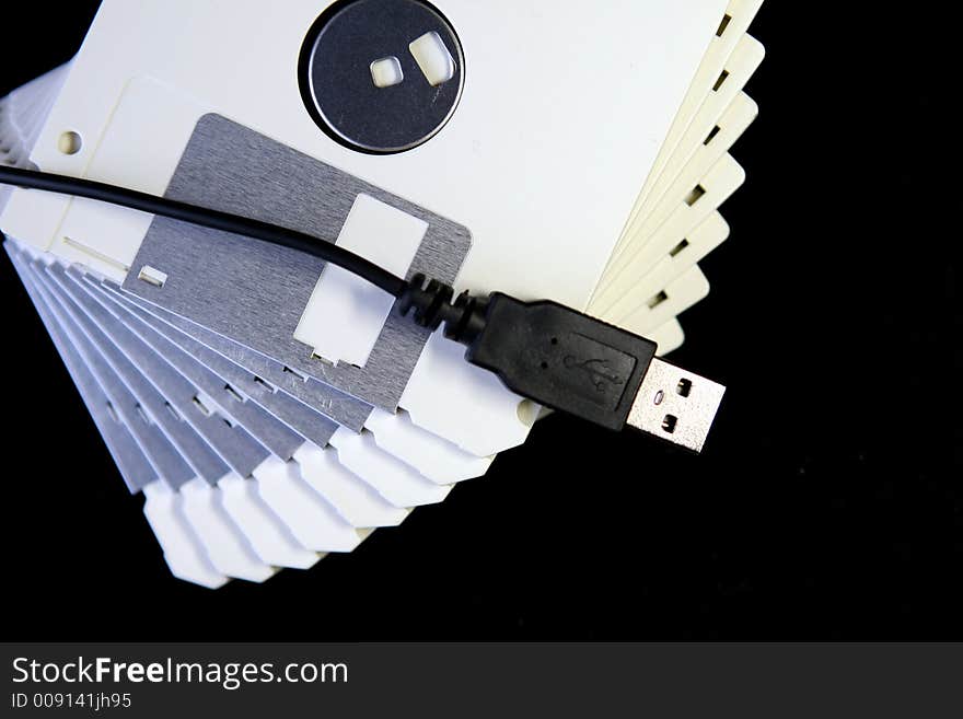 Diskettes And USB Cable