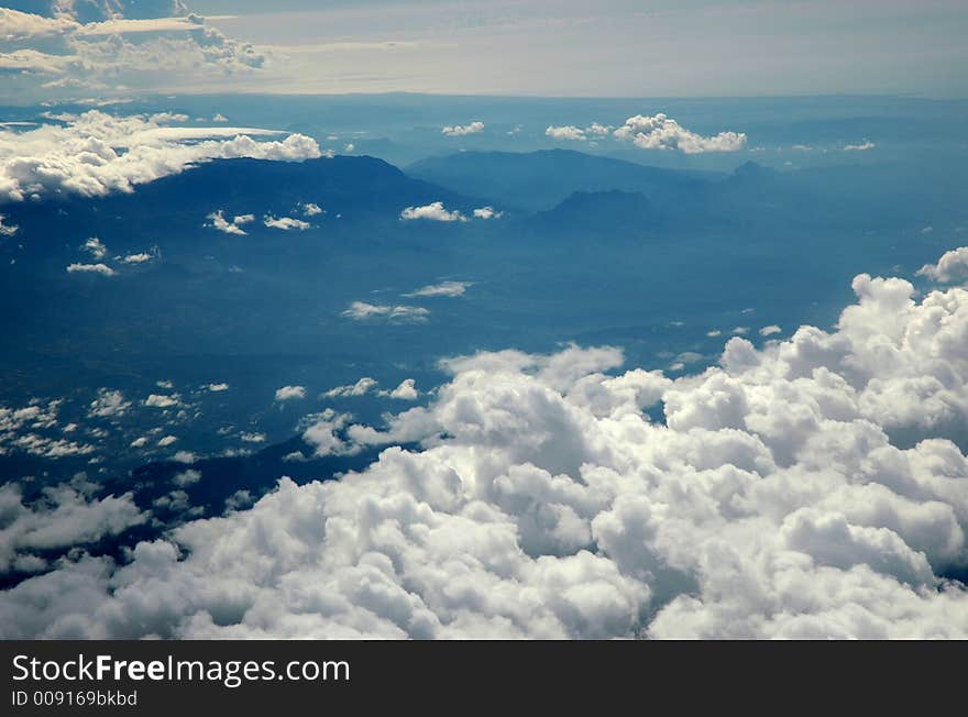 Tyrkey mountains in the morning .View from airplane. Tyrkey mountains in the morning .View from airplane