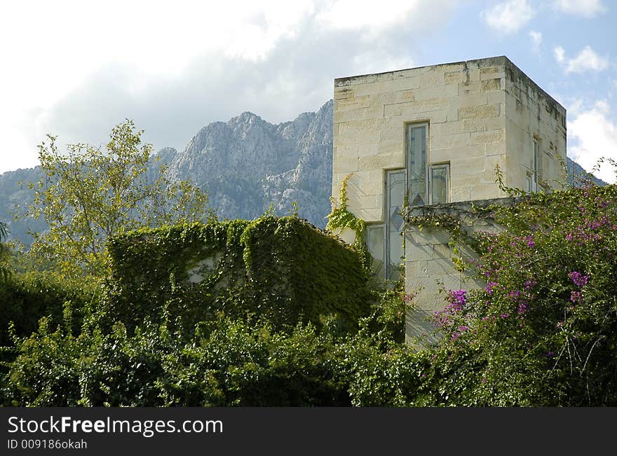 Traditional building in Turkey (Kemer  region). Traditional building in Turkey (Kemer  region)