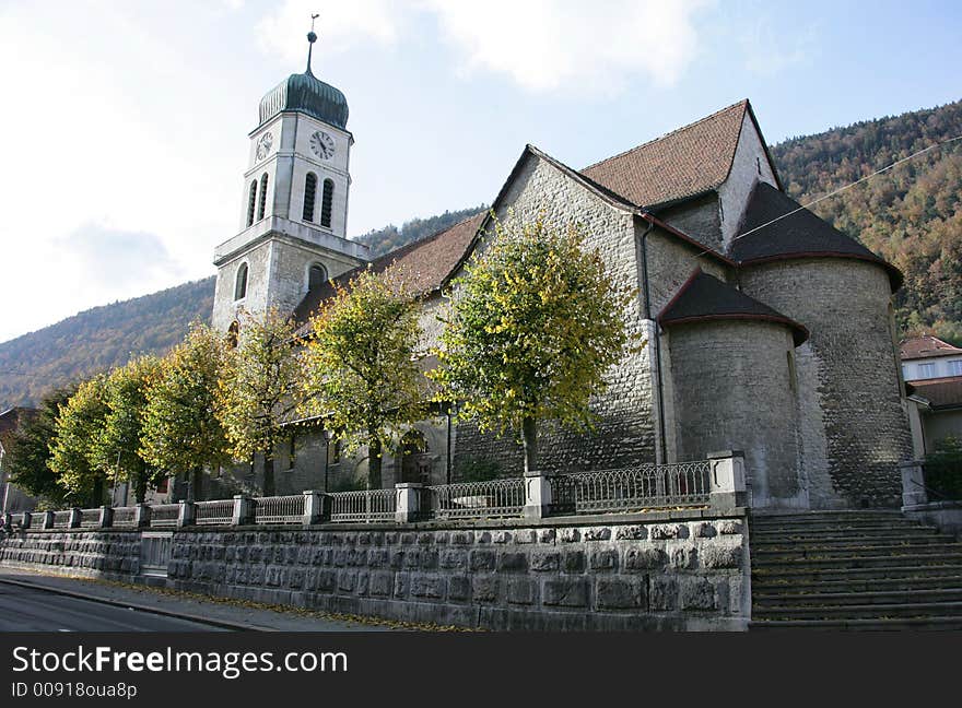 Old Church and Bell Tower. Old Church and Bell Tower