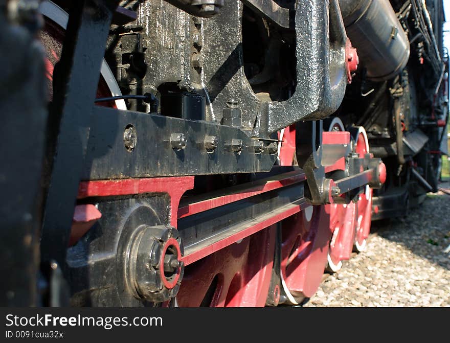 Old steam train ready for the ride. Old steam train ready for the ride