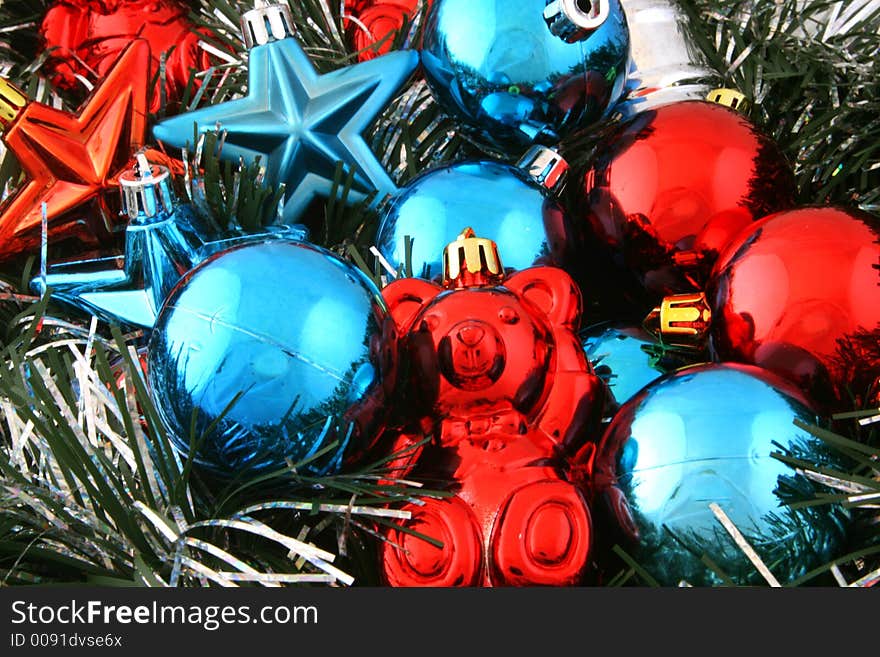 Multi color ornaments