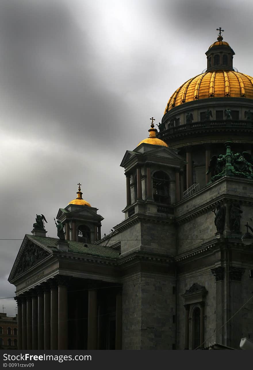 Saint Isaak Cathedral, a sight from Isaak square.