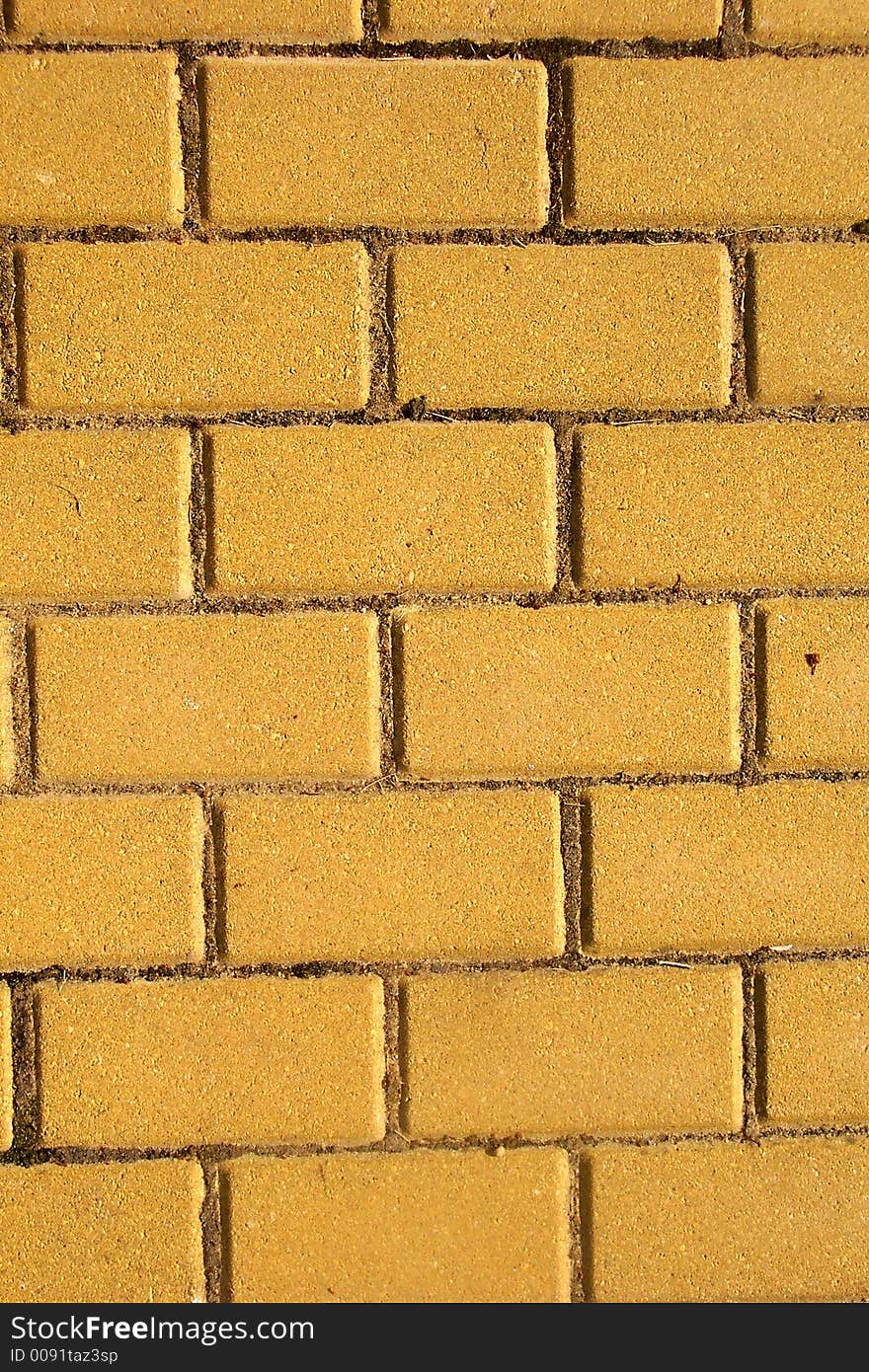 Building background, yellow brick wall