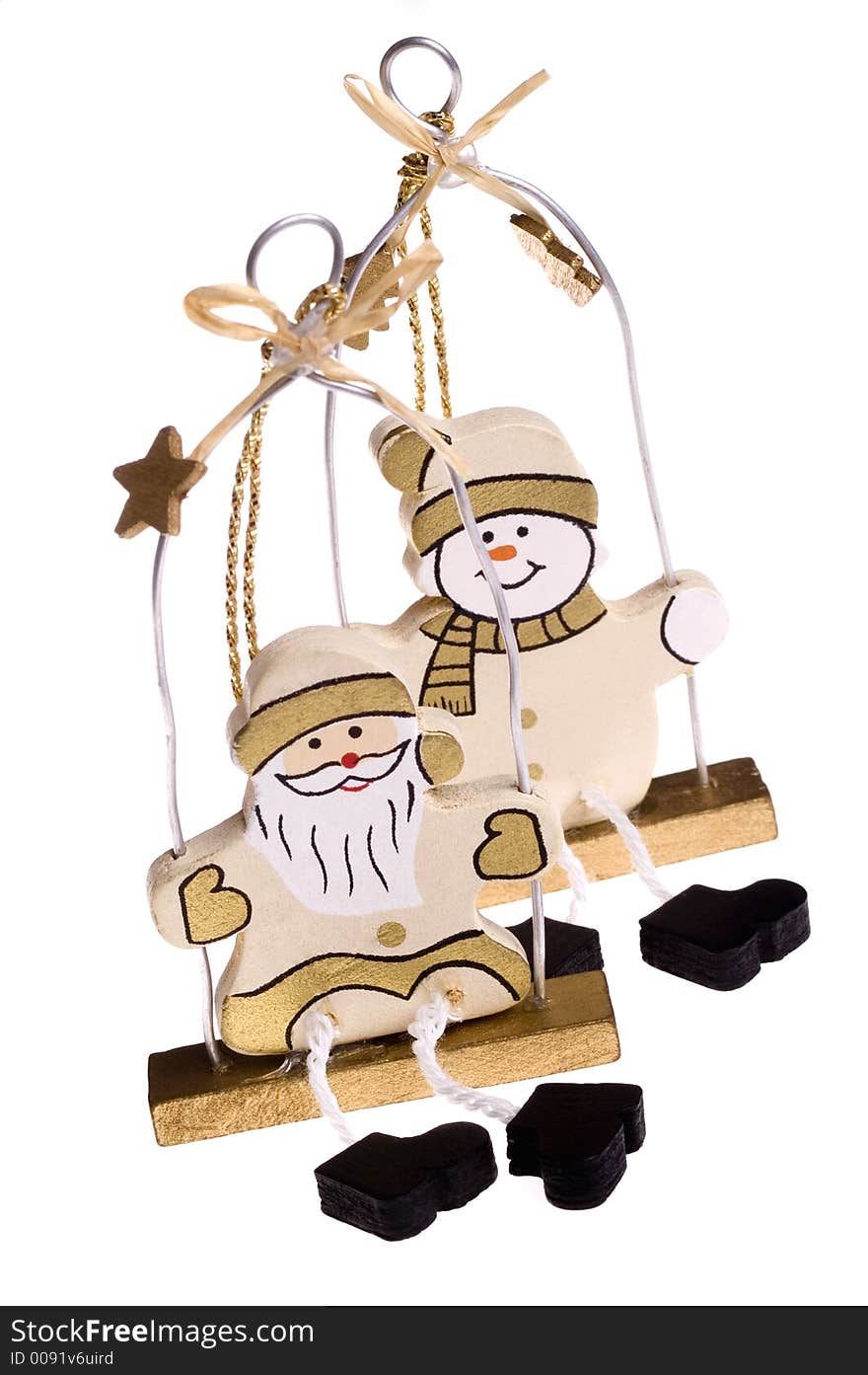 Christmas Toys. Snowman And Santa Claus