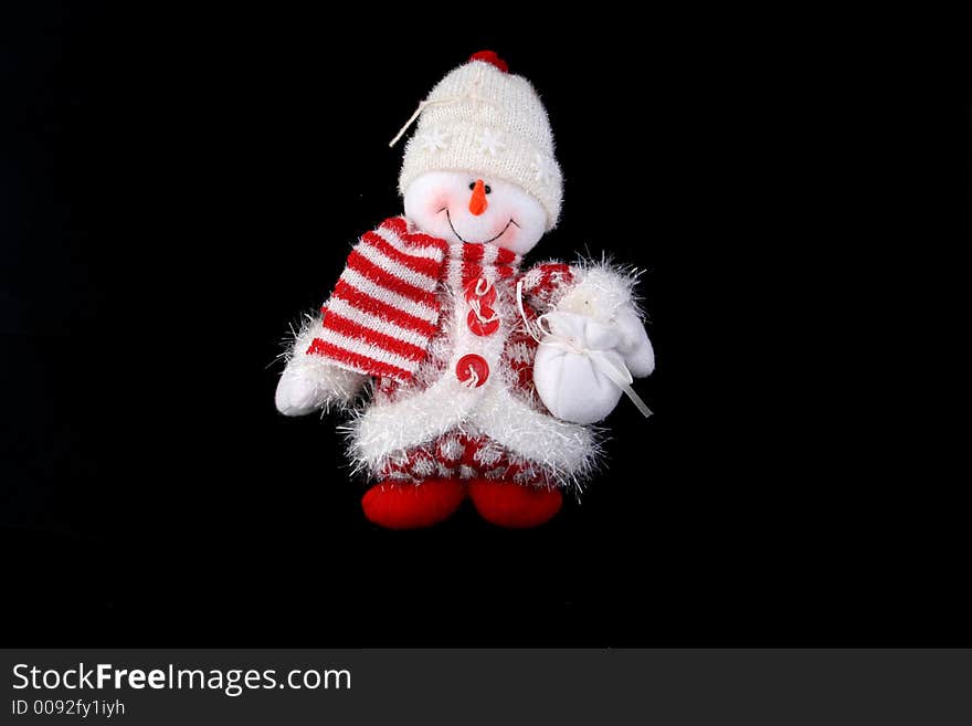 Christmas tree snow man decoration. Christmas tree snow man decoration