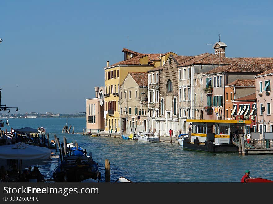 Scenic canal in Venice, Italy. Scenic canal in Venice, Italy