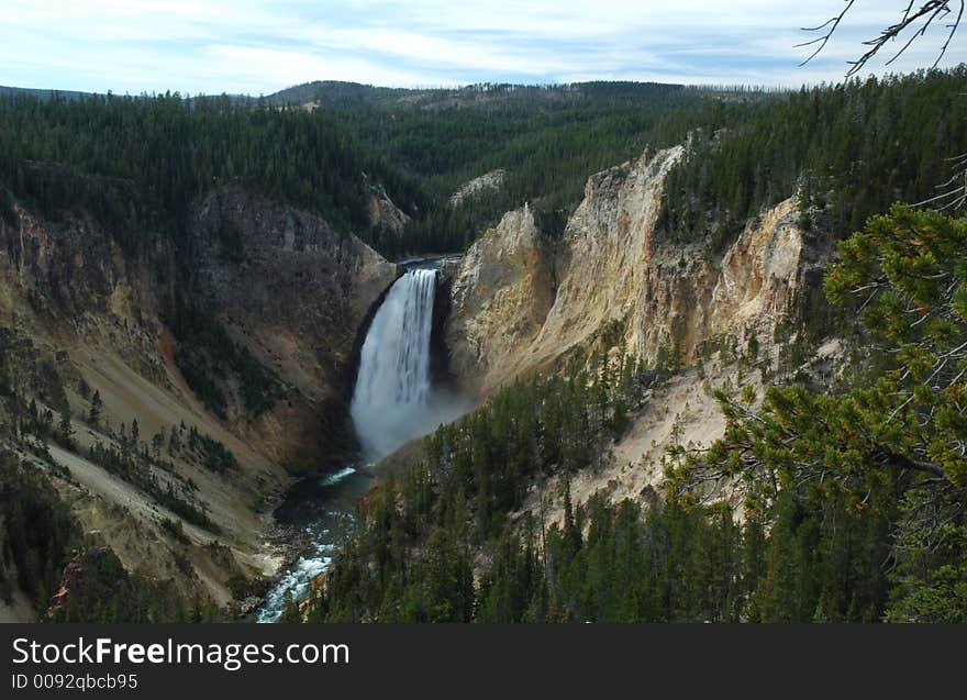 Yellowstone National Park Waterfall