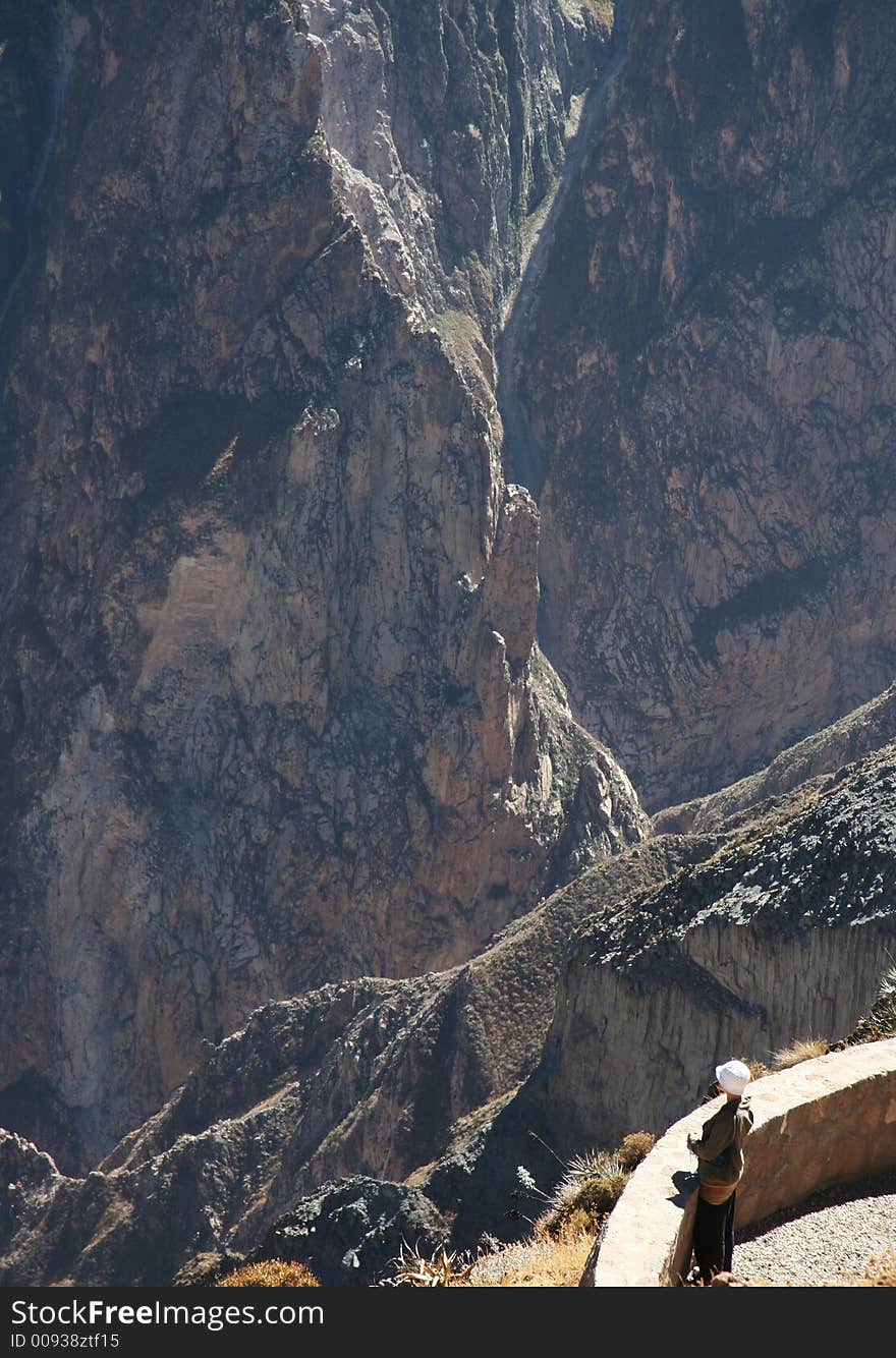 Overview in the Colca canyon,Peru