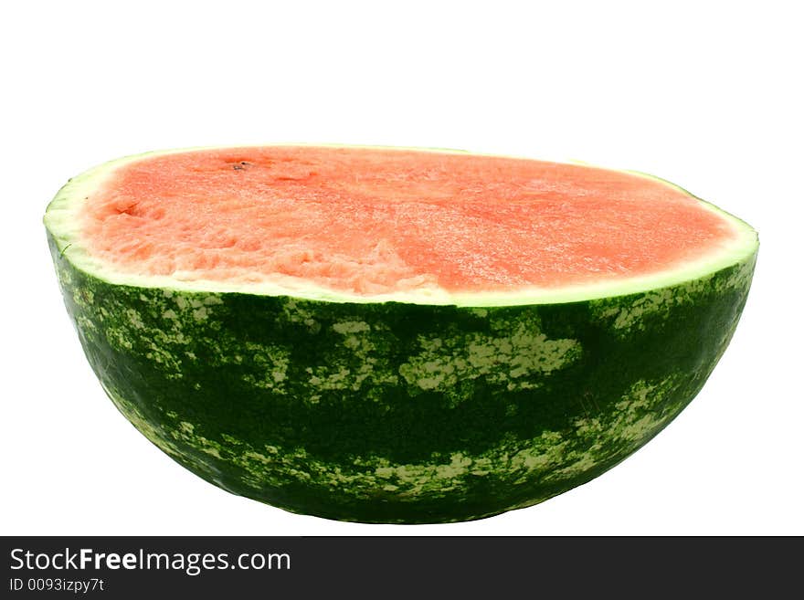 Half of fresh big watermelon