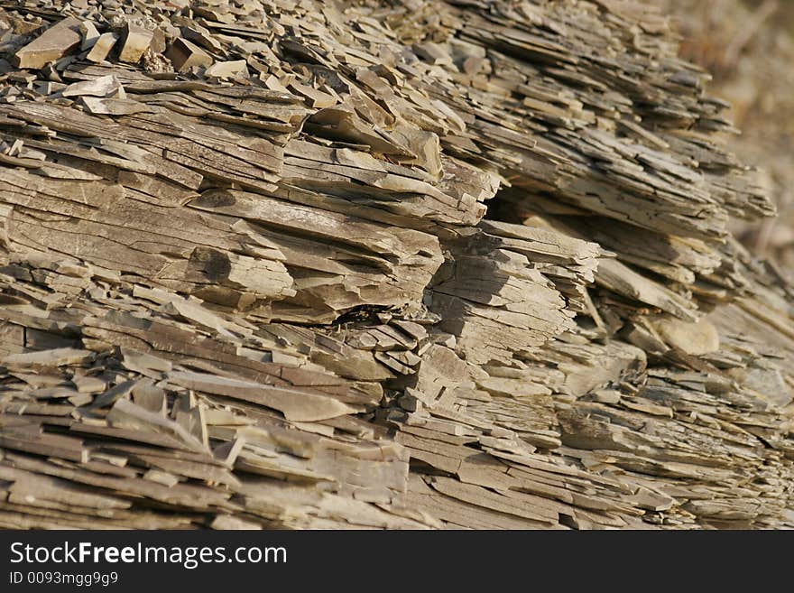 Stone layers of the big mountain