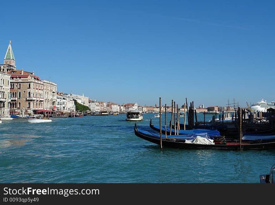 Gondolas at Grand Canal