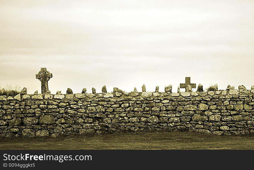 Old graveyard on Lundy Island, UK. Old graveyard on Lundy Island, UK