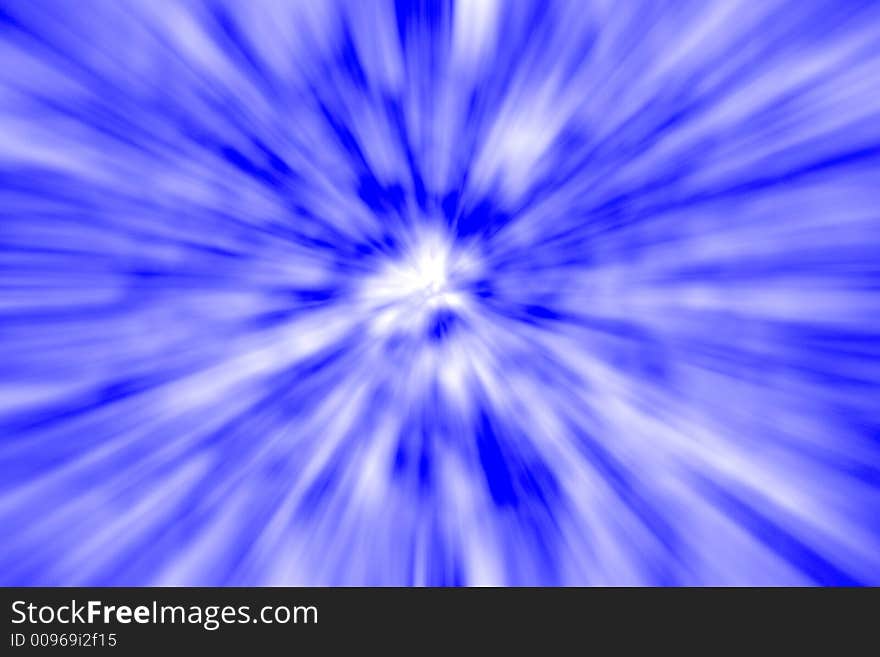 Blue Warp Abstract