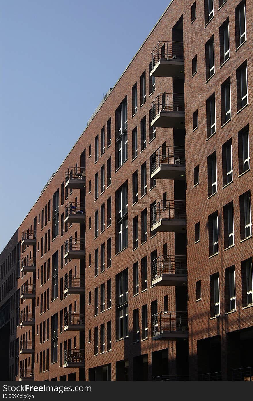 A big officebuilding in Hamburg, Germany.