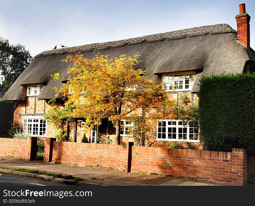 Quaint Thatched Village Cottage in a Rural English Village