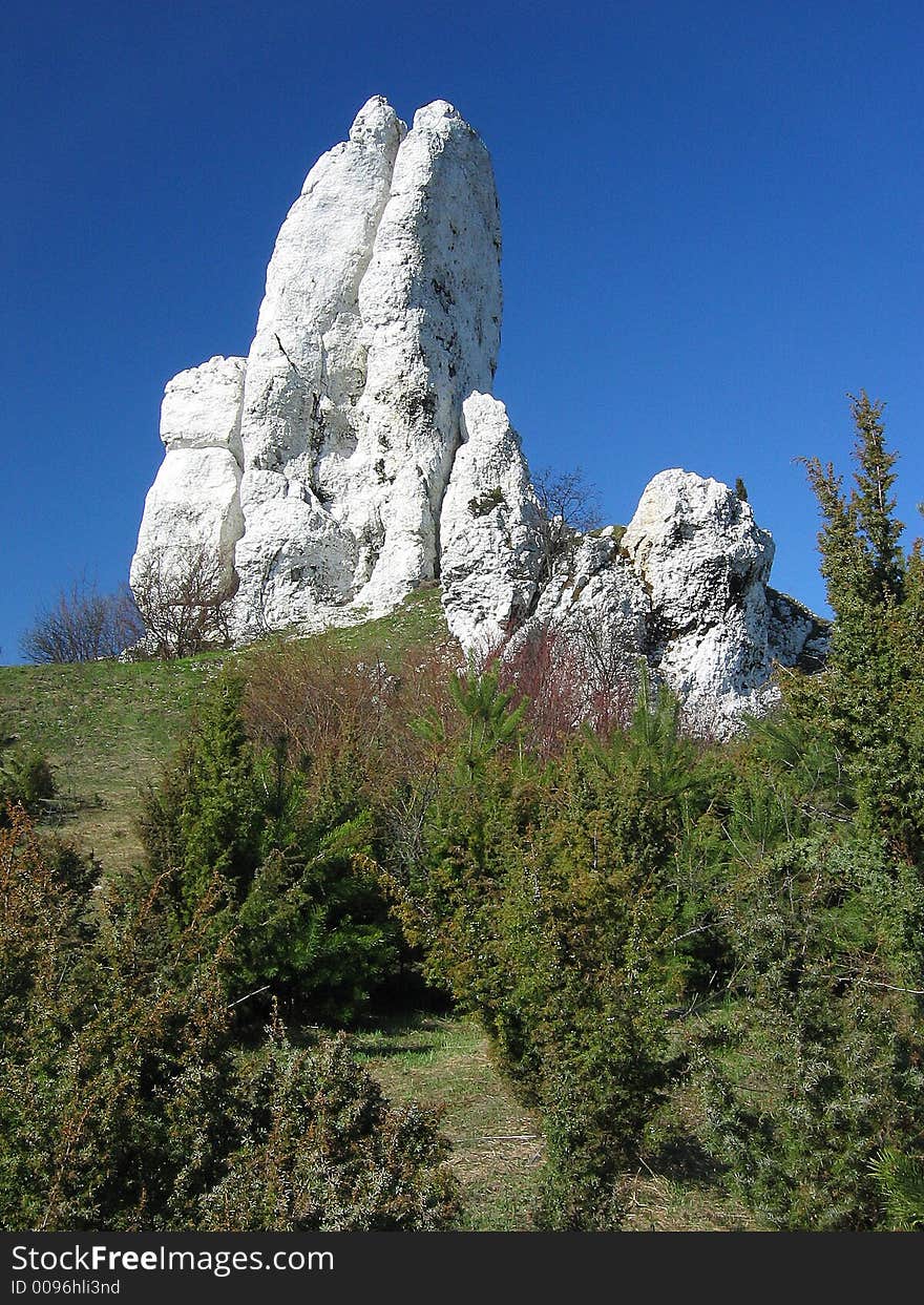 White rocks