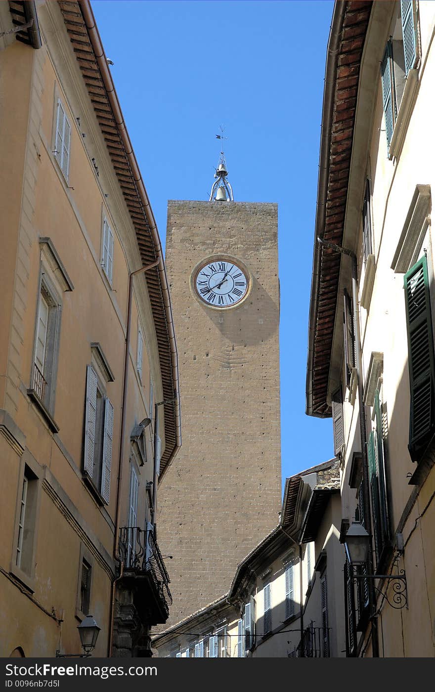 Orvieto Moro tower in Umbria