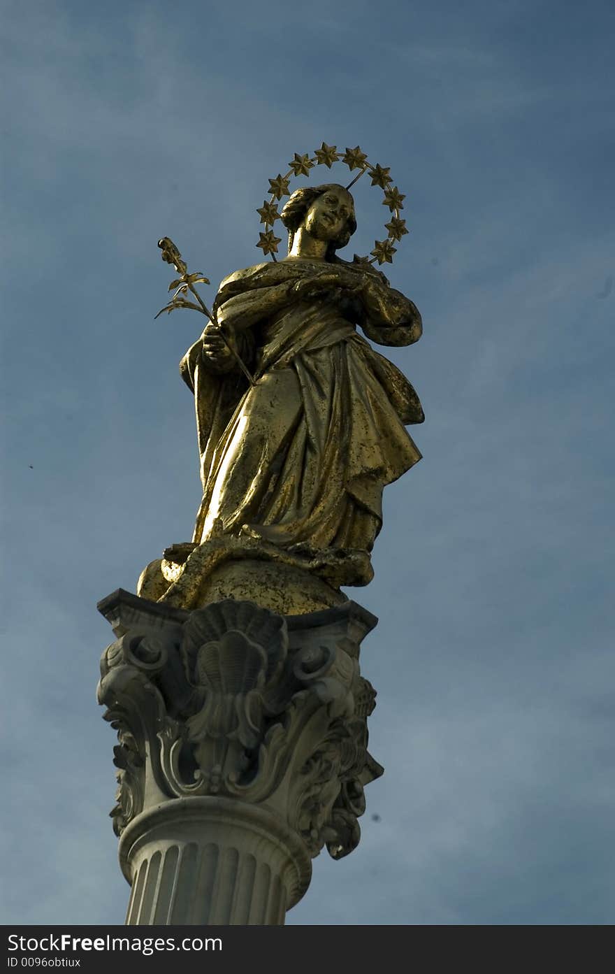 Holy Virgin Marry in the Maribor Slovenia city square. Holy Virgin Marry in the Maribor Slovenia city square