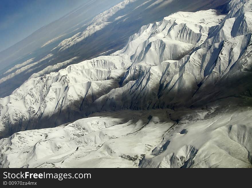 Mountains from above, picture taken over the alps. Mountains from above, picture taken over the alps