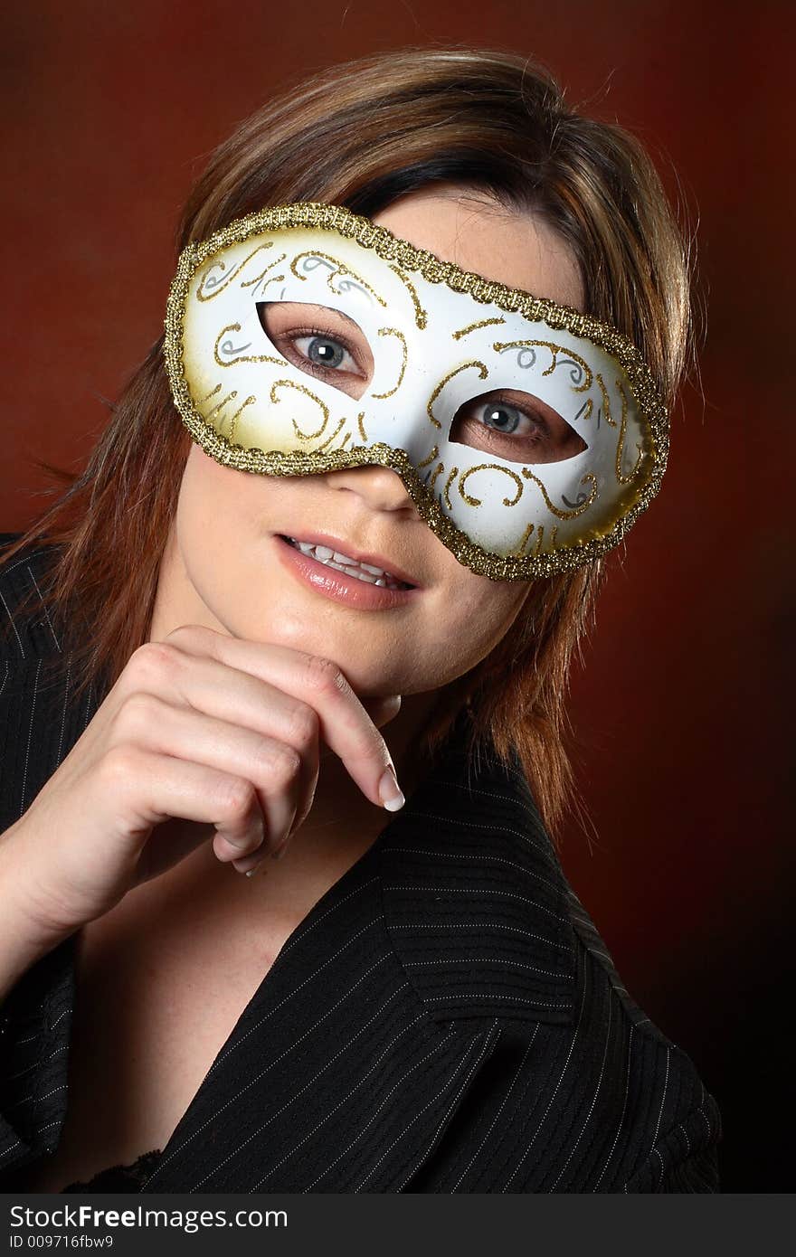 Model With A Mask