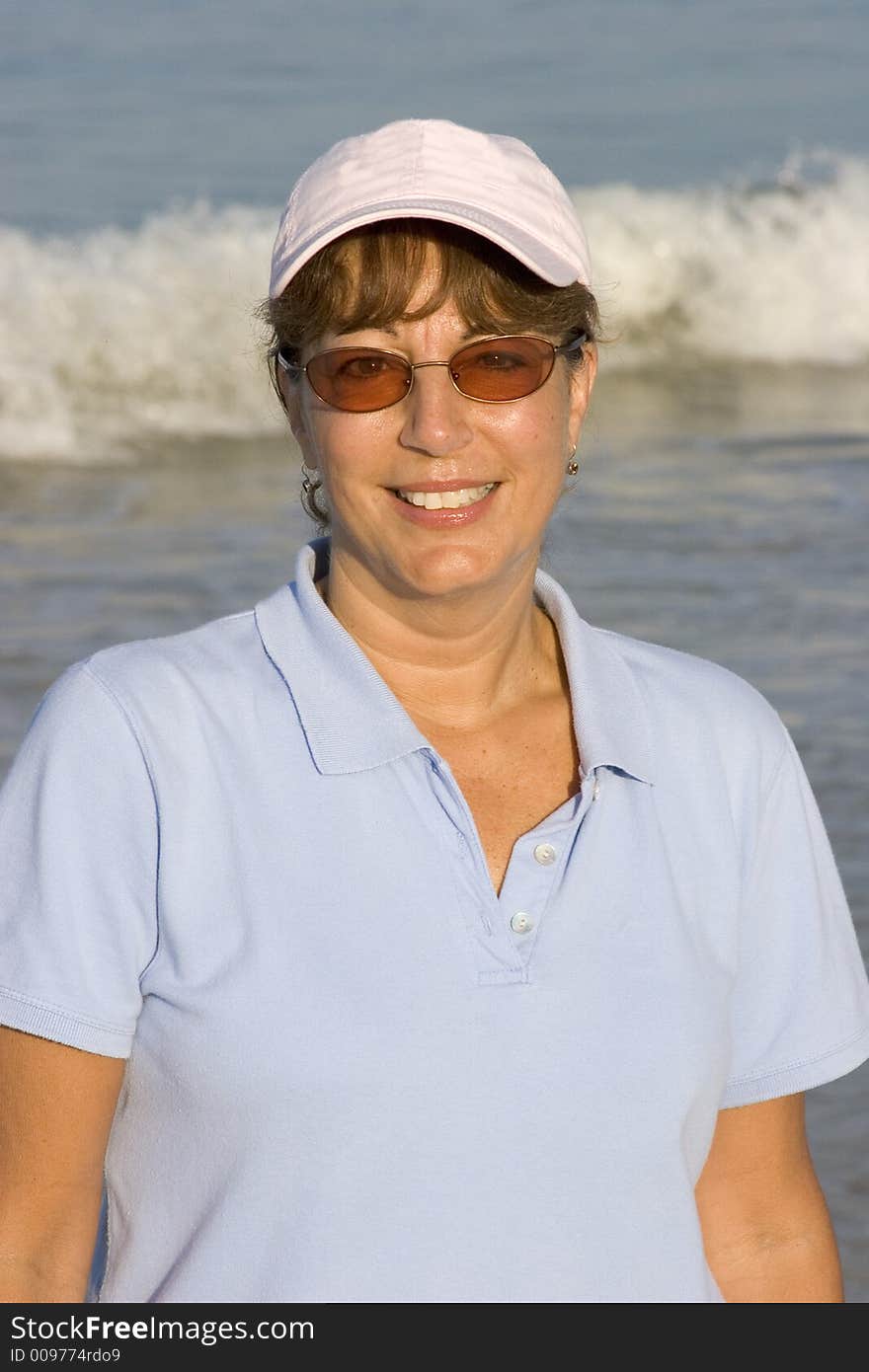 Portrait of a Sportswoman on the Beach