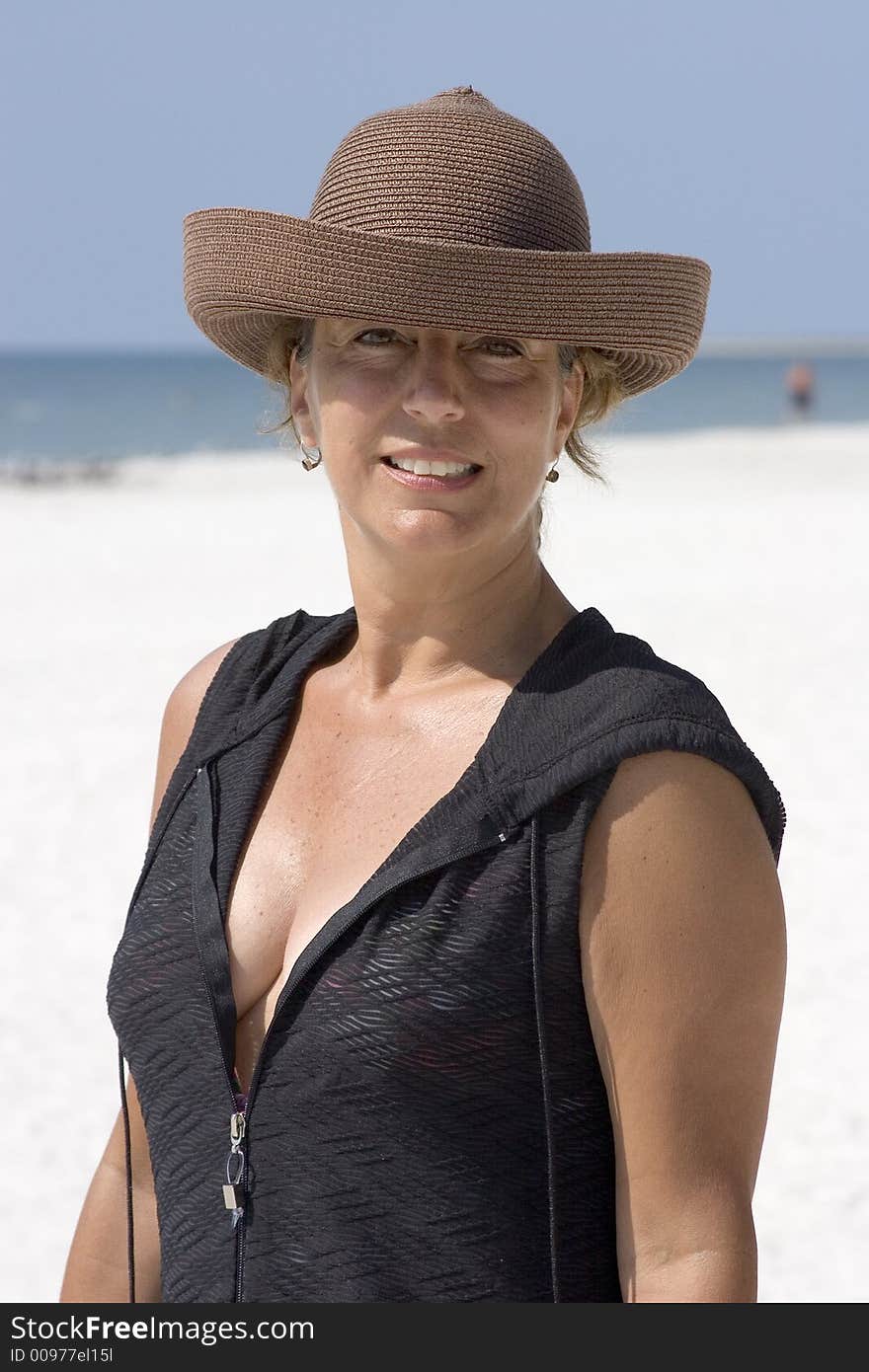 Portrait of a Woman on the Beach