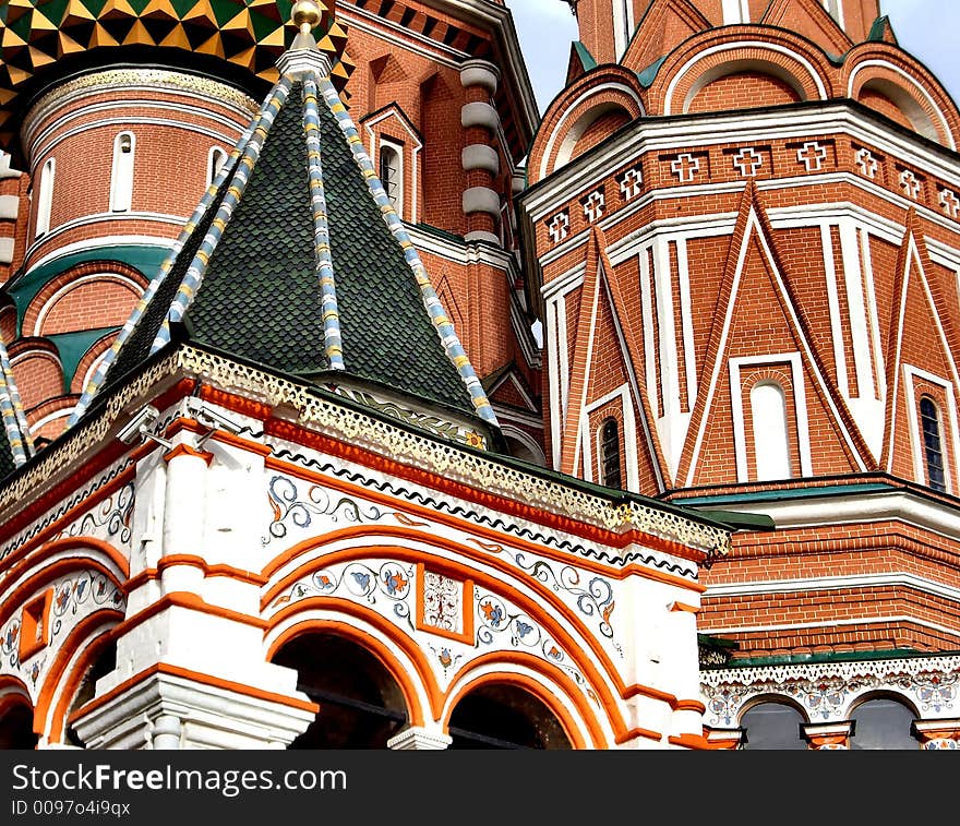 Detail of cathedral of Basil the blessed