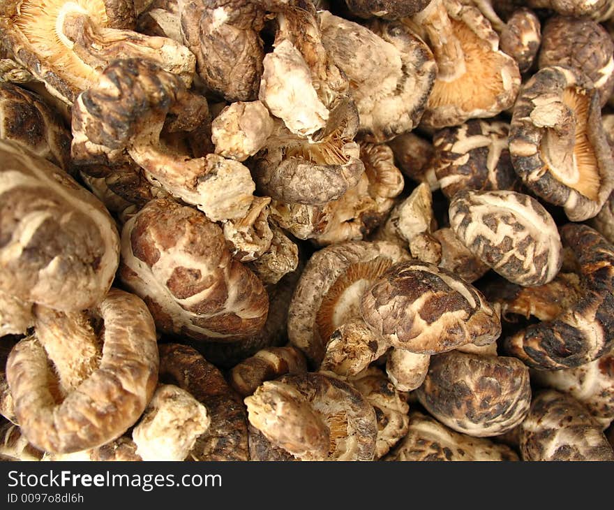 Dried Mushrooms From Chinese Market