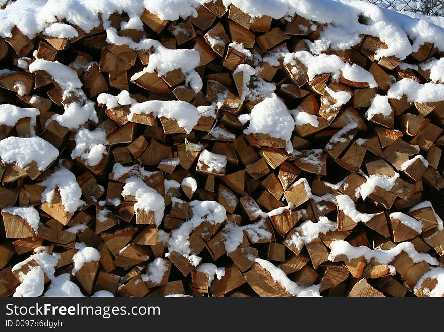 Pile Of Chopped Logs