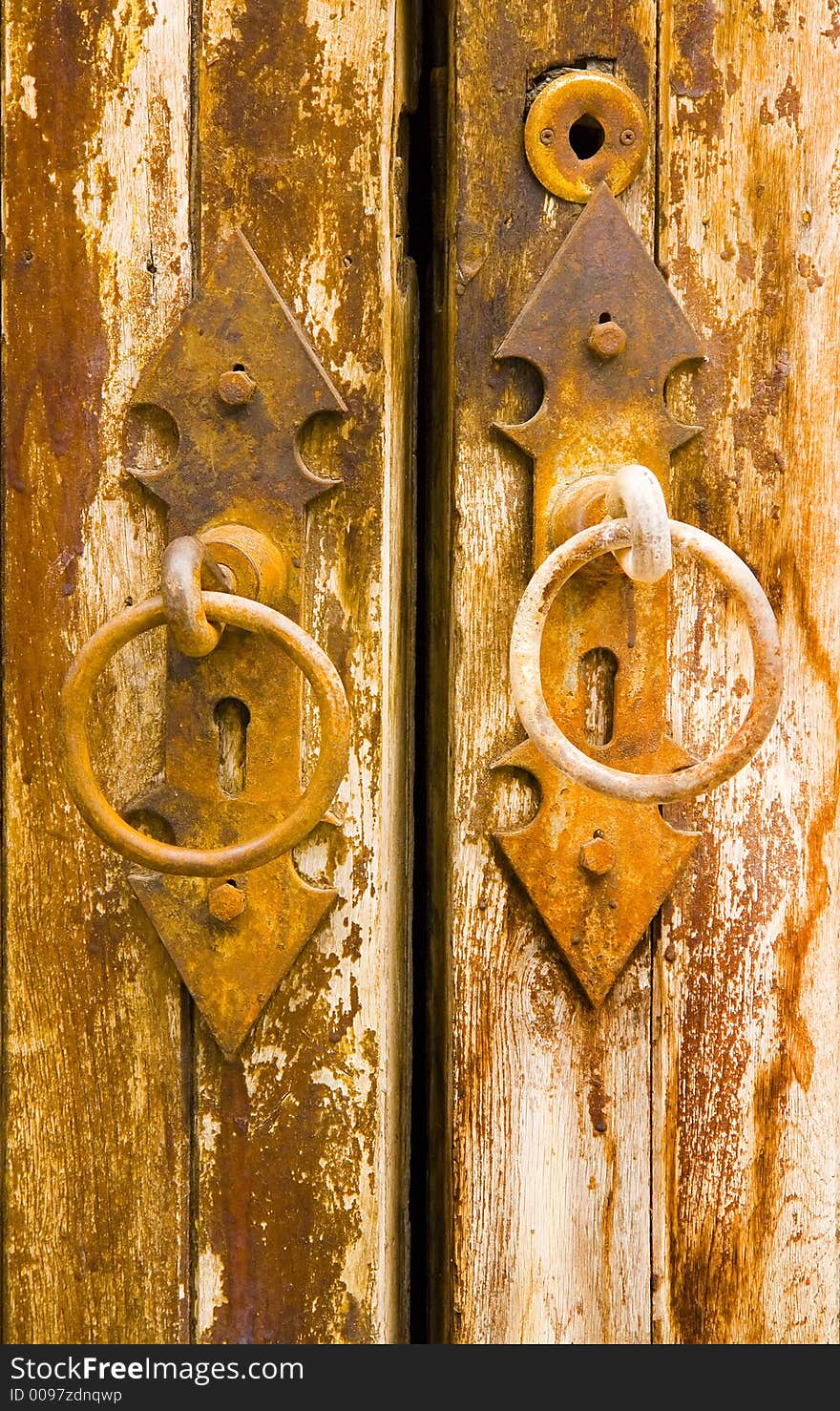 Age-Old Weathered Wooden Door. Age-Old Weathered Wooden Door