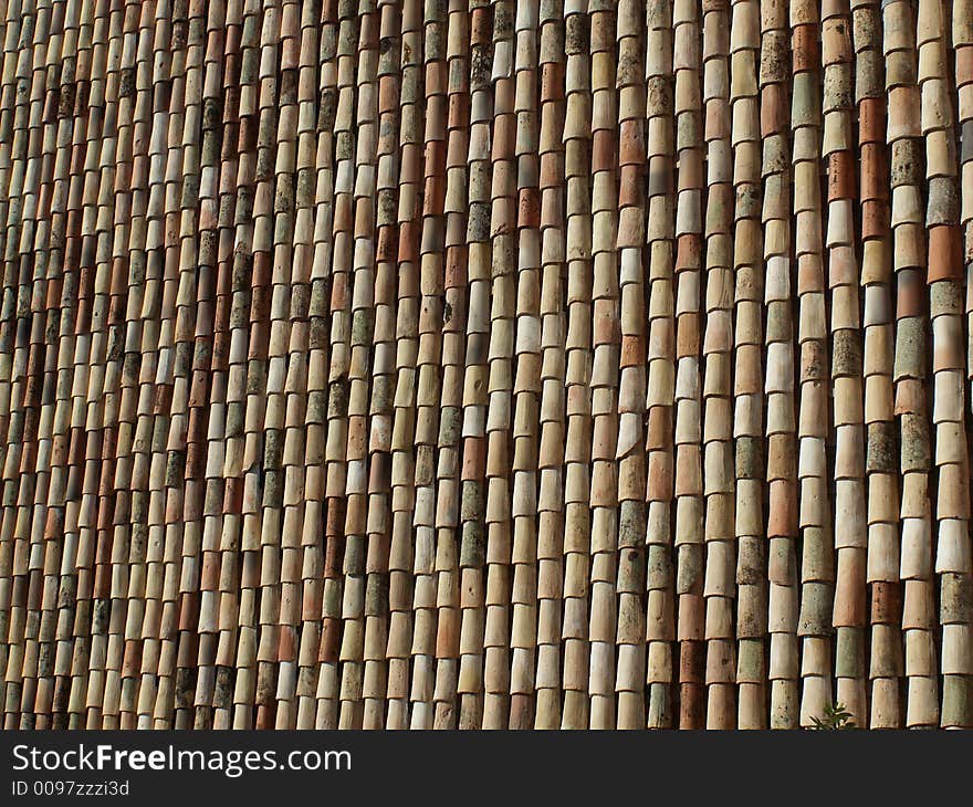 A roof in entrevaux, provence