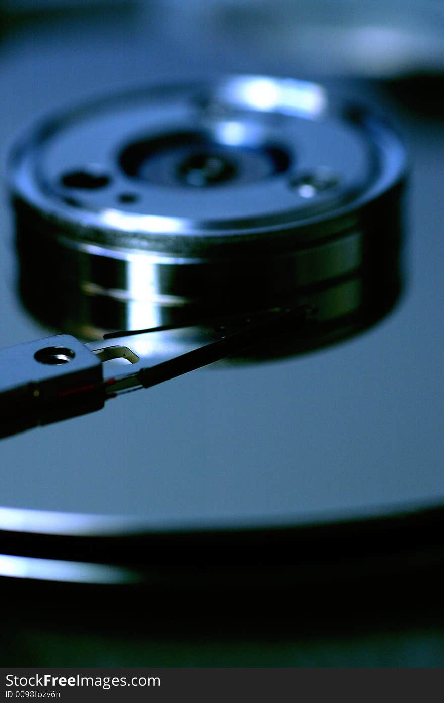 Hard disc. Focus on heads.Macro. Hard disc. Focus on heads.Macro.