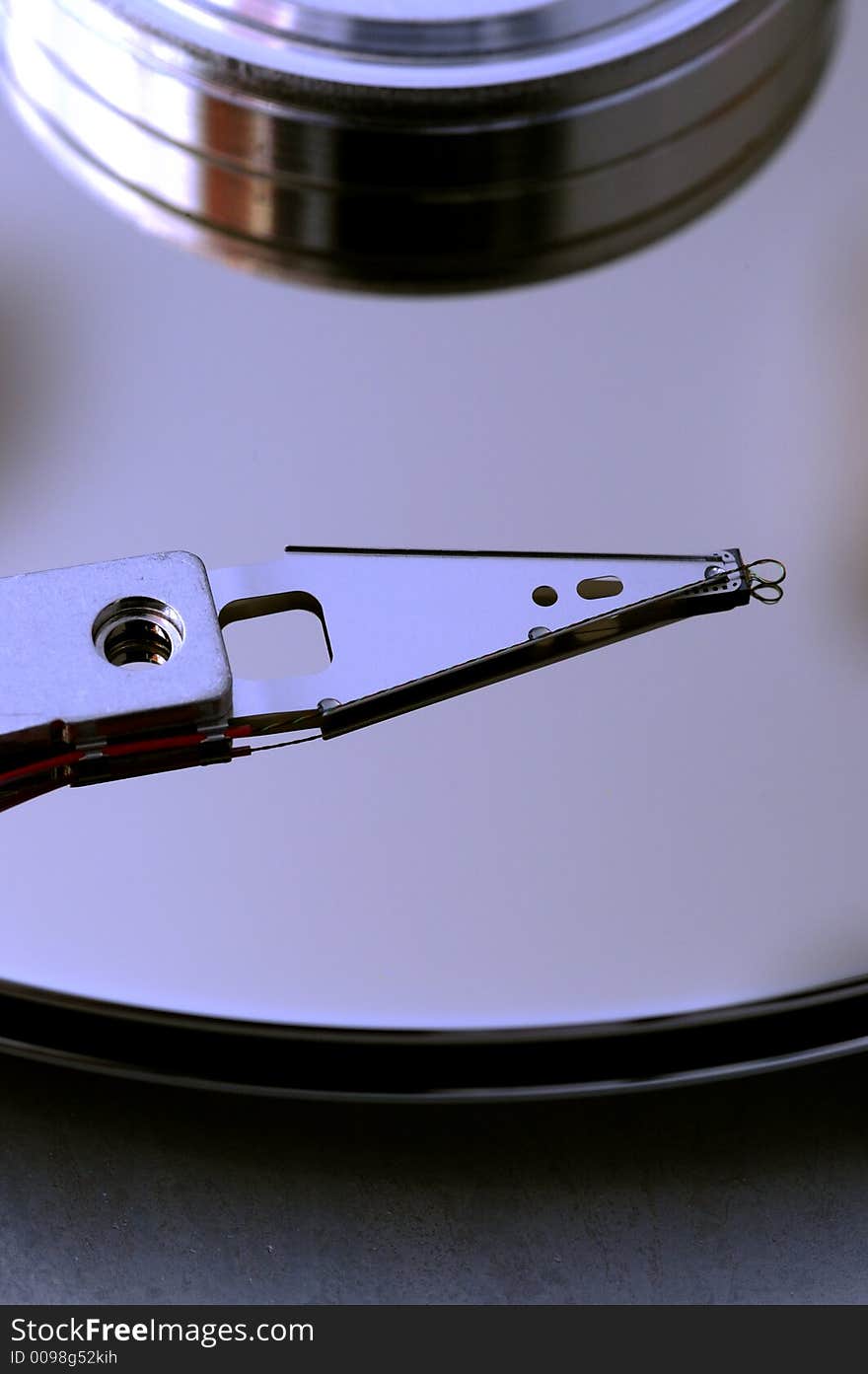 Hard disc. Focus on heads.Macro. Hard disc. Focus on heads.Macro.