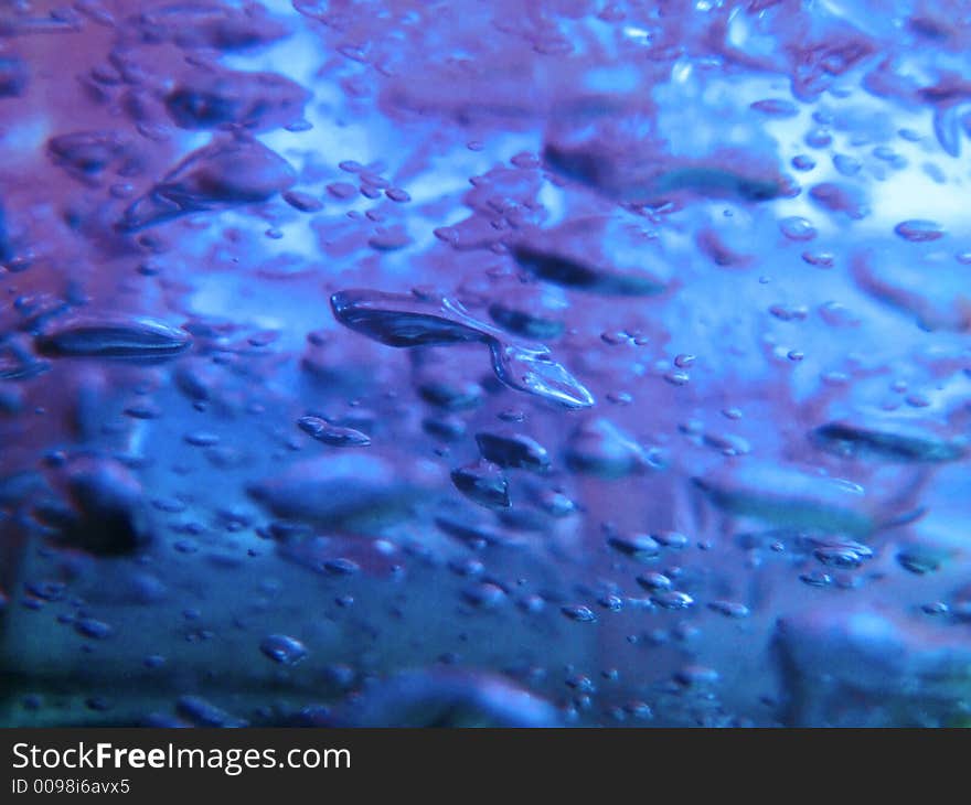 Blue background with bubbles closeup. Blue background with bubbles closeup