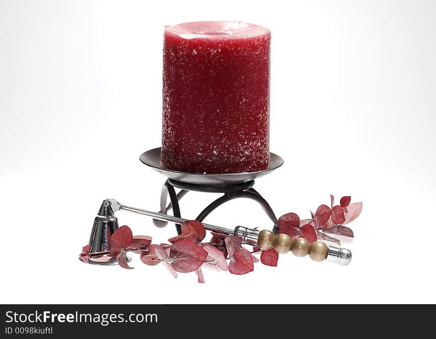 Photo of a Red Candle - Home Decor Concept