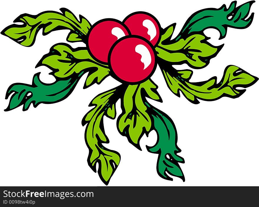 Christmas Decoration color cartoon artwork line-art