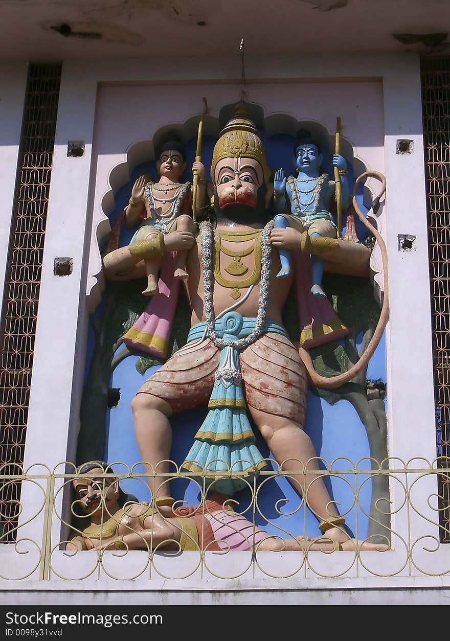 Statue of indian god